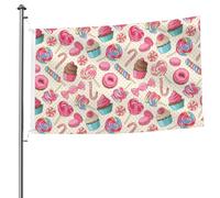 Drapeau double face coloré de 1,5 x 2,4 m avec œillets, drapeau décoratif, patio, porche, événement de groupe.