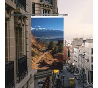 Drapeau double face de 0,9 x 1,5 m - Drapeau extérieur Pikes Peak Colorado - Drapeaux de jardin amusants pour la maison, le jardin, la pelouse, la décoration d'intérieur/extérieur - Bannière de