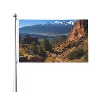 Drapeau double face de 0,9 x 1,5 m pour l'extérieur de la cour, Pikes Peak Colorado - Drapeau de jardin amusant pour la maison, le jardin, la cour, la pelouse - Décoration d'intérieur ou d'extérieur