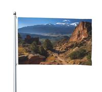Drapeau double face de 1,2 x 1,8 m pour l'extérieur de la cour, Pikes Peak Colorado, drapeaux de jardin amusants, bannières de bienvenue pour maison, jardin, pelouse, décoration intérieur/extérieur