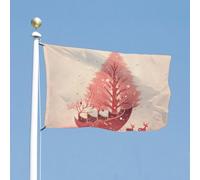 Drapeau double face de 119,4 x 177,8 cm pour crèche de Noël, drapeau de bienvenue pour l'extérieur avec œillets en laiton, drapeau de maison, printemps et été, grand drapeau d'extérieur pour cour