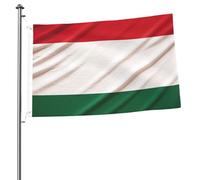 Drapeau double face de 60 x 0,9 cm - Drapeau de l'Italie - Bannière amusante de bienvenue pour la maison, le jardin, la cour, la pelouse, la décoration d'intérieur/extérieur