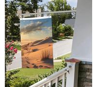 Drapeau double face de 60 x 0,9 cm - Drapeau extérieur - Dunes de sable - Bannière amusante de bienvenue pour la maison, le jardin, la cour, la pelouse, la décoration d'intérieur/extérieur - Bannière