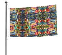 Drapeau double face Happy Birthday avec œillets - 1,5 x 2,4 m - Drapeau décoratif pour patio, porche, événement de groupe.