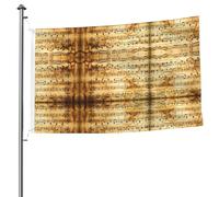 Drapeau double face imprimé note de musique 1,5 x 2,4 m avec œillets, drapeau décoratif, patio, porche, événement de groupe.