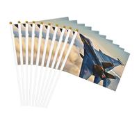 Drapeau double face léger imprimé avions de chasse pour décoration d'intérieur