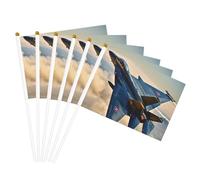 Drapeau double face léger imprimé avions de chasse pour décoration d'intérieur