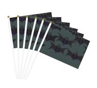 Drapeau double face léger imprimé chauve-souris pour fête, défilé, décoration d'intérieur, célébrations