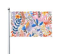 Drapeau double face « Paradis tropical » pour l'extérieur, 3 x 5 cm, bannières pour décoration de chambre, jardin, fournitures de fête, décoration murale, toile de fond pour extérieur, intérieur, mais