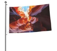 Drapeau double face pour extérieur, jardin, cour, pelouse, décoration d'intérieur/extérieur, bannière de vacances, 6 x 0,9 m