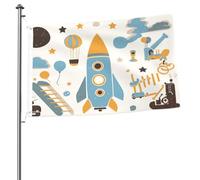 Drapeau double face pour jeu aérien - Bannière d'extérieur robuste et décorative, idéale pour le jardin, la chambre et la décoration de fête