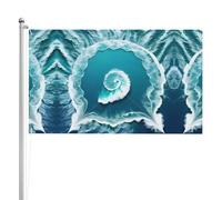 Drapeau double face Sea of Love 91 x 152 cm Drapeau d'extérieur lourd triple couche double face 91 x 152 cm Bannière de jardin en polyester