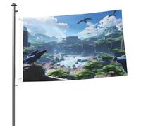 Drapeau double face The Forgotten Kingdom 2 x 3 - Bannière d'extérieur robuste et décorative, idéale pour le jardin, la chambre et la décoration de fête