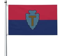 Drapeau Drapeau De La 36E Division D'Infanterie De L'Armée Américaine Drapeau Pirate Couleurs Vives 2 Œillets Métalliques Bannière À Œillets, Pour Balcon, D'Intérieur, Jardin, 90x150cm