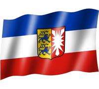 Drapeau/drapeau Schleswig Holstein état Drapeau/Pays Drapeau/Hiss Drapeau avec oeillets 150 x 90 cm, Très bonne qualité