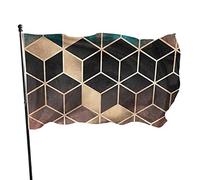 Drapeau Dream Cubes Art - 91 x 152 cm - Couleurs vives - Pour sports de plein air - En polyester résistant à la décoloration - Avec 2 œillets en laiton - Pour décoration d'intérieur et d'extérieur