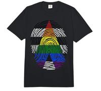 Drapeau Droit Ally Pride à Empreintes digitales Comfort Colors Adult Heavyweight T-Shirt