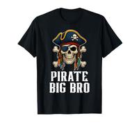 Drapeau drôle crâne Pirate Big Bro Jolly Roger Crossbones T-Shirt