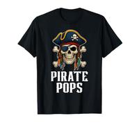 Drapeau drôle crâne Pirate Pops Jolly Roger Crossbones T-Shirt