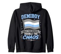 Drapeau drôle Demiboy moitié Sexe Sweat à Capuche