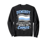 Drapeau drôle Demiboy moitié Sexe Sweatshirt