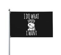 Drapeau Drôle, Je Fais Ce Que Je Veux Schnauzer Drapeau Pirate Traditionnel Personnalisés Bannière, Pour Jardin, Les Défilés, D'Intérieur, 90X150Cm