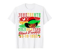 Drapeau du 16 juin pour femmes noires célébrant la liberté des Noirs 1865 T-Shirt