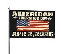 Drapeau du 2 avril 2025 - Célébrez le Jour de la Libération américaine avec un symbole de liberté 4x6