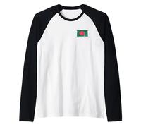 Drapeau du Bangladesh pour Hommes, Femmes, Enfants Manche Raglan