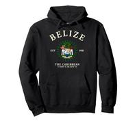 Drapeau du Belize Est 1981 Les Caraïbes Style Vintage Art Sweat à Capuche