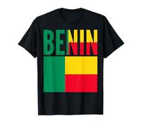 Drapeau du Bénin Couleurs Pride Célébration Nationale T-Shirt