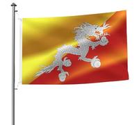 Drapeau du Bhoutan, drapeau sportif, résistant aux intempéries, pour terrasse extérieure, ne se décolore pas, thème des fêtes, drapeaux patriotiques américains, œillets renforcés