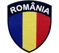 Drapeau du bouclier de la Roumanie Brodé à Repasser ou à Coudre Patch