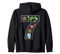Drapeau du Brésil 7ème Anniversaire Culture brésilienne 7 Ans Sweat à Capuche
