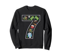 Drapeau du Brésil 7ème Anniversaire Culture brésilienne 7 Ans Sweatshirt
