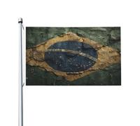 Drapeau du Brésil 9,6 x 1,5 m Drapeau double face - Bannière robuste d'extérieur et de jardin, parfaite pour chambre à coucher et jardin