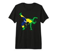 Drapeau du Brésil Capoeira Bencao T-Shirt Haut de Gamme