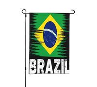 Drapeau du Brésil, double face, pour jardin, terrasse, cour, décoration, 45,7 x 30,5 cm