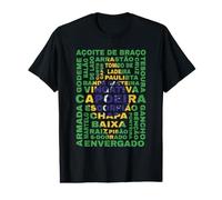 Drapeau du Brésil Guide Capoeira T-Shirt Graphique avec Valeur
