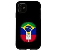 Drapeau du Brésil Haïti Fermeture Éclair Coque pour iPhone 11