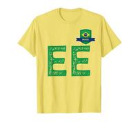 Drapeau du Brésil - Lettre E et Lettre E - Brésil YLW T-Shirt