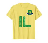 Drapeau du Brésil - Lettre I et L - Brésil Yw T-Shirt