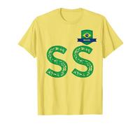 Drapeau du Brésil - Lettre S et Lettre S - Brésil YLW T-Shirt