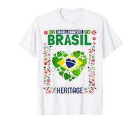 Drapeau du Brésil pour enfants - Drapeau du Brésil et du Brésil T-Shirt