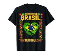 Drapeau du Brésil pour enfants - Drapeau du Brésil et du Brésil T-Shirt