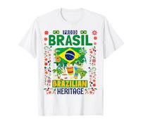 Drapeau du Brésil pour enfants - Drapeau du Brésil et du Brésil T-Shirt