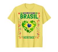 Drapeau du Brésil pour Femme - Idée de Tenue pour Femme - Drapeau brésilien T-Shirt