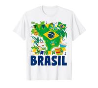 Drapeau du Brésil pour femme - Idée de tenue pour femme - Drapeau brésilien T-Shirt
