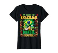 Drapeau du Brésil pour Femme - Idée de Tenue pour Femme - Drapeau brésilien T-Shirt, Femme, Noir, L