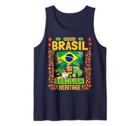 Drapeau du Brésil pour homme - Idée de tenue pour homme - Drapeau du Brésil et du Brésil Débardeur